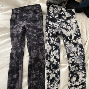 Lululemon Wunder Under Tie-Dye Leggings